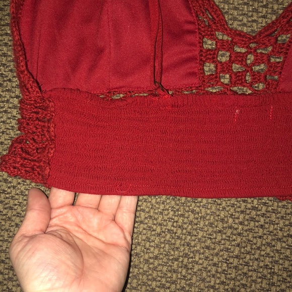 Rust red/orange stretch bralette - Picture 3 of 4